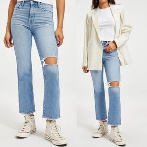 Good American Good Curve Straight Leg Jeans $150